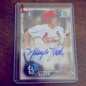 Harrison Bader rc auto Bowman first 1st